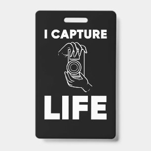Tarjeta De Identificación Fotógrafo Captura la Vida