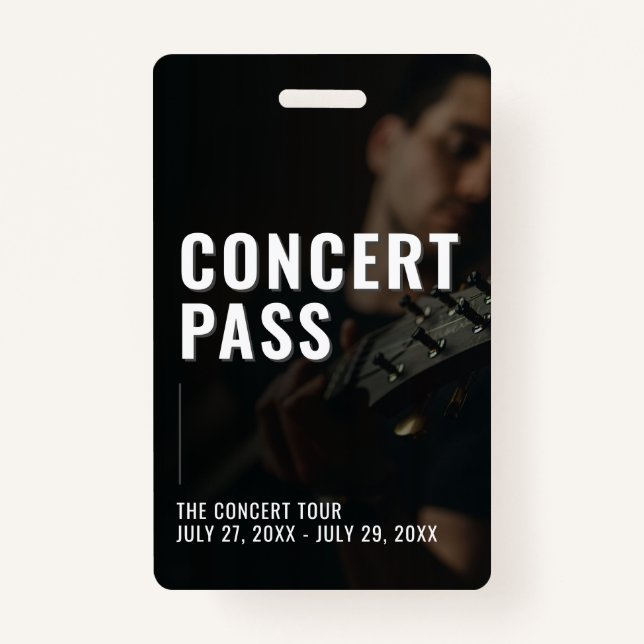 Tarjeta De Identificación Fotos de concierto Todos los ID de Access Pass (Anverso)