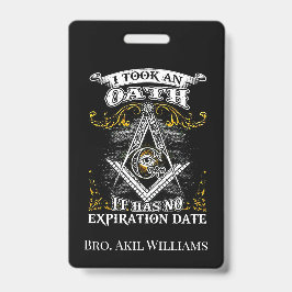 Tarjeta De Identificación Freemason