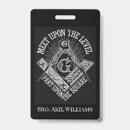 Tarjeta De Identificación Freemason