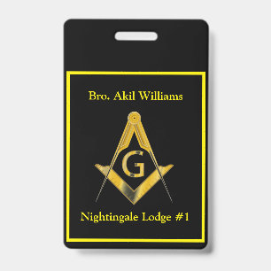 Tarjeta De Identificación Freemason