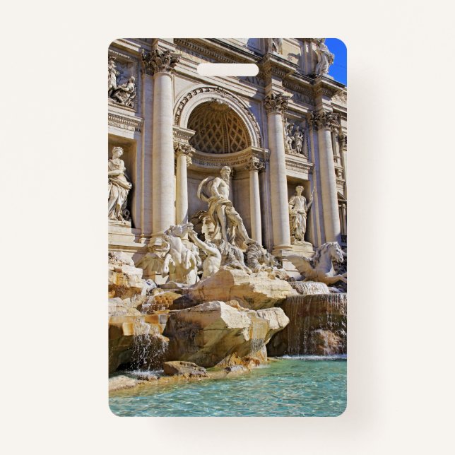 Tarjeta De Identificación Fuente de Trevi (Anverso)