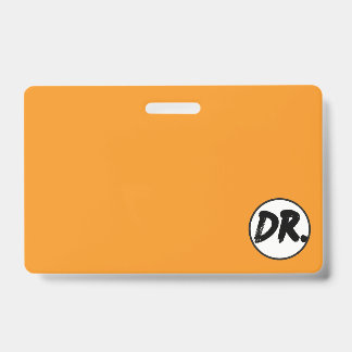 Tarjeta De Identificación Funda de teléfono Orange DR. Logo