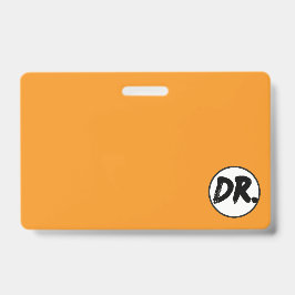 Tarjeta De Identificación Funda de teléfono Orange DR. Logo