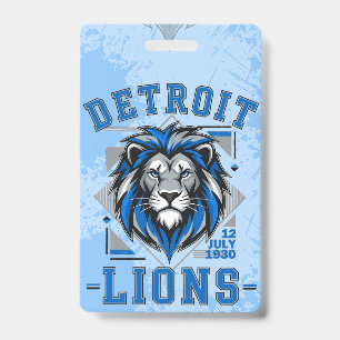 Tarjeta De Identificación fútbol de Detroit Lions
