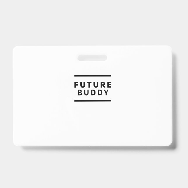 Tarjeta De Identificación Futuro amigo (Parte frontal)