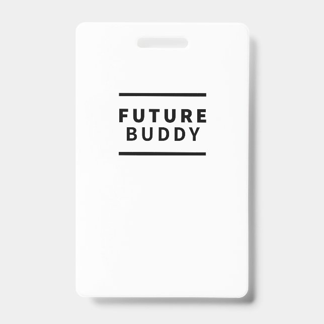 Tarjeta De Identificación Futuro amigo (Parte frontal)