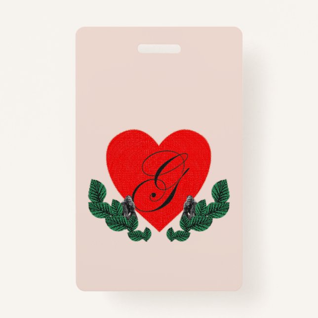 Tarjeta De Identificación G para Gorila (Reverso)