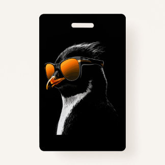 Tarjeta De Identificación Gafas de sol pingüino
