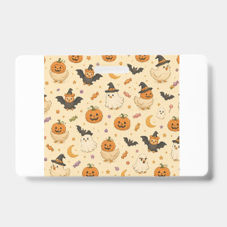 Tarjeta De Identificación Gallinas de disfraz de Halloween lindas Insignia