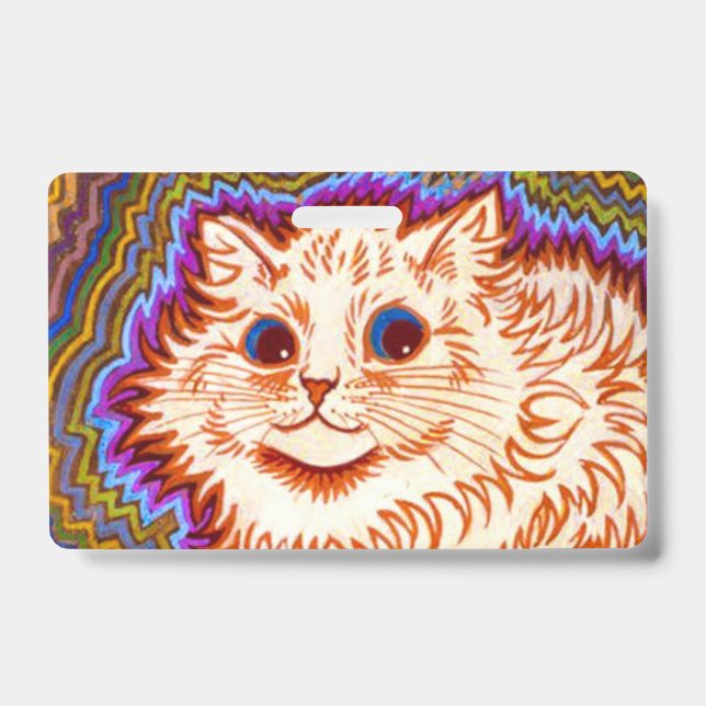 Tarjeta De Identificación Gato Kaleidoscope (Parte frontal)