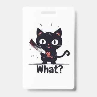 Tarjeta De Identificación Gato Malo - ¿Qué?