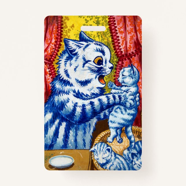 Tarjeta De Identificación Gato y sus gatitos (Anverso)