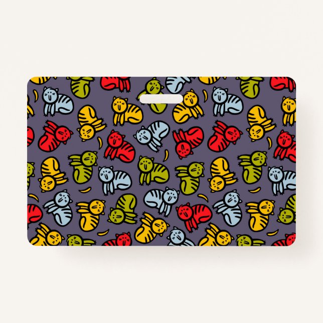 Tarjeta De Identificación Gatos más bananas (Anverso)