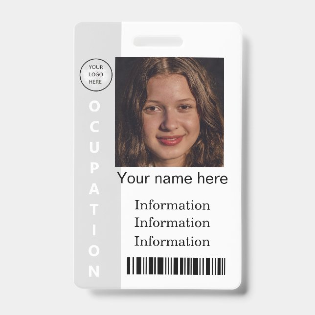 Tarjeta De Identificación Generic (Parte frontal)