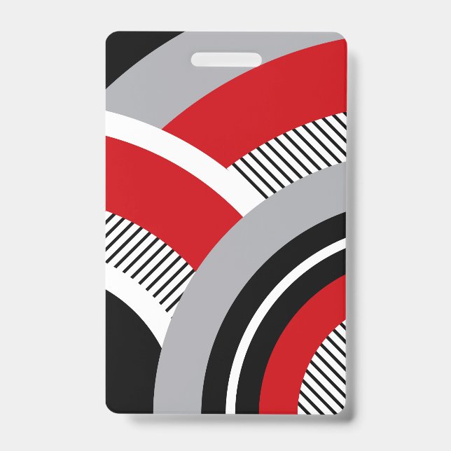 Tarjeta De Identificación Geometría colorida (Parte frontal)