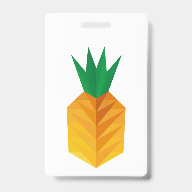 Tarjeta De Identificación Geometric Pineapple (Parte frontal)