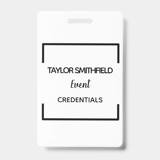 tarjeta de identificación geométrica moderna tarje (Front)