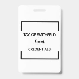 tarjeta de identificación geométrica moderna tarje