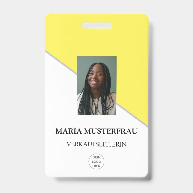 Tarjeta De Identificación Gestalte Deinen Eigenen Ausweis Vorlage (Anverso)