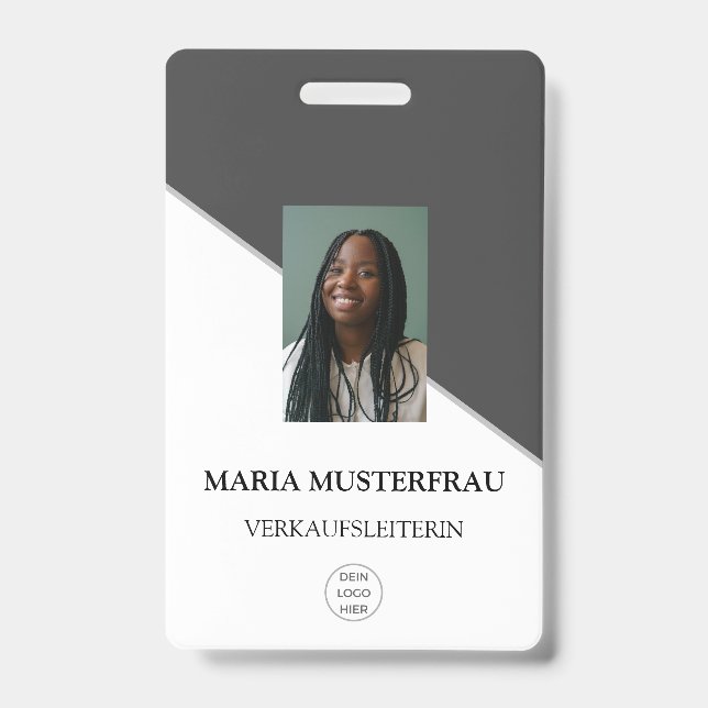 Tarjeta De Identificación Gestalte Deinen Eigenen Ausweis Vorlage (Parte frontal)