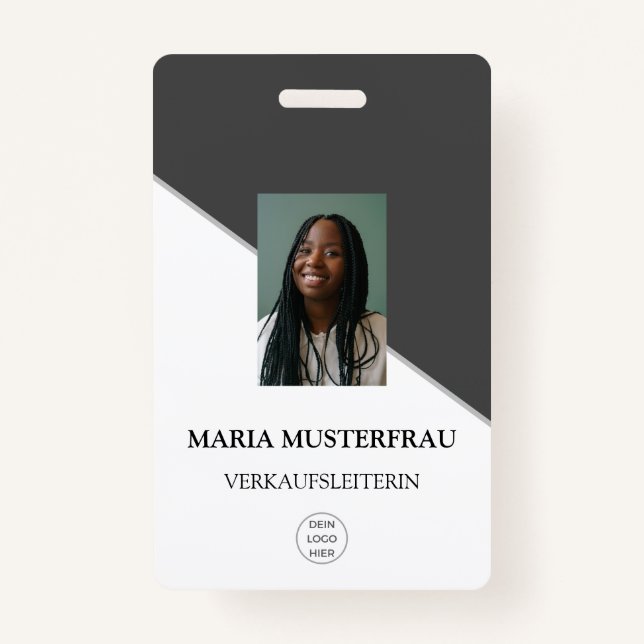 Tarjeta De Identificación Gestalte Deinen Eigenen Ausweis Vorlage (Anverso)