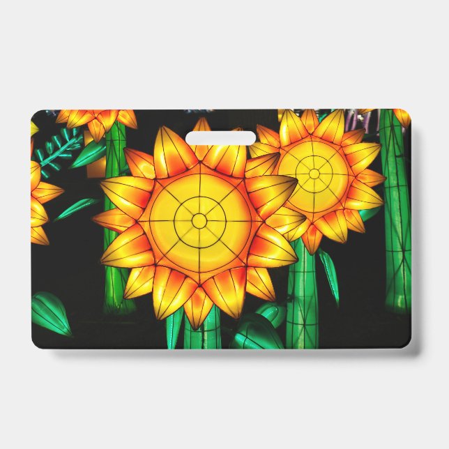 Tarjeta De Identificación Girasoles de llamarada solar  (Parte frontal)