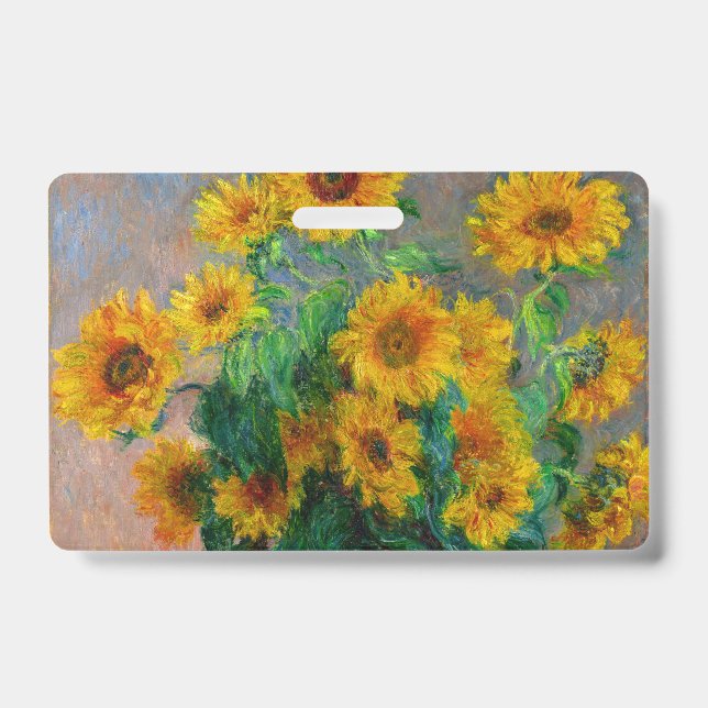 Tarjeta De Identificación Girasoles de Monet (Parte frontal)