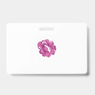 Tarjeta De Identificación Girly, Pale Megenta, Salud Real