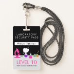 Tarjeta De Identificación Girly Science Fiesta Security Pass<br><div class="desc">¿Conoces a un chica que ama la ciencia? ¡Un fiesta con temática científica es perfecto para el pequeño científico de tu vida! Hacerlo una increíble fiesta de cumpleaños para niños con la tarjeta de seguridad Girly Science Fiesta diseñada por la Enchantsofisticada Design Company. Esta insignia de limpieza de seguridad de...</div>