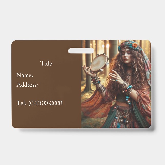 Tarjeta De Identificación Gitana (Parte frontal)