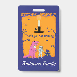 Tarjeta De Identificación Gracias por el cumpleaños de Halloween