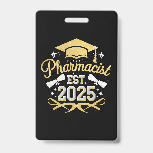 Tarjeta De Identificación Graduación Farmacéutica Est 2025