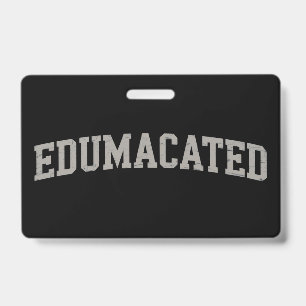 Tarjeta De Identificación Graduación Universitaria Divertida Sarcástica Educ