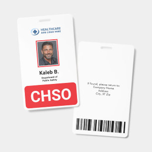 Tarjeta De Identificación Gran identificación fotográfica de seguridad médic