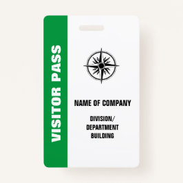 TARJETA DE IDENTIFICACIÓN GRANDES BADAS DE VISITANTES