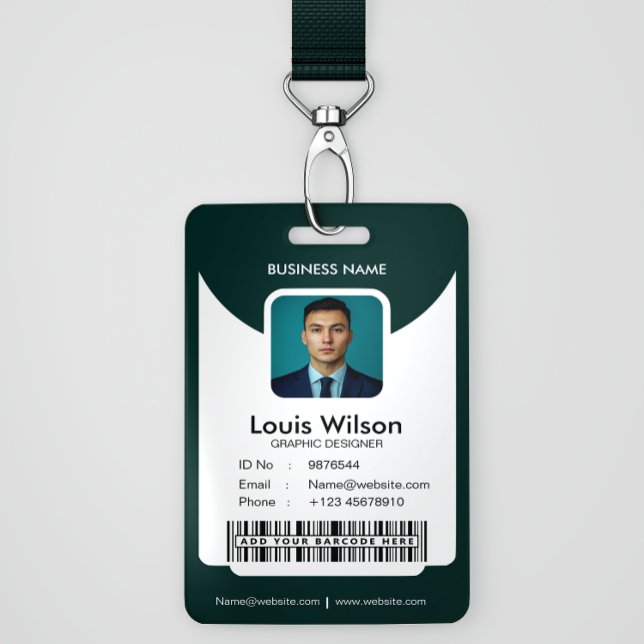 Tarjeta De Identificación Green | Seguridad de la compañía de identificación (Subido por el creador)