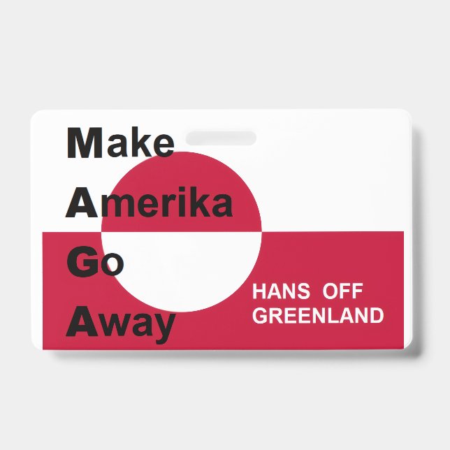 Tarjeta De Identificación Groenlandia independiente (Parte frontal)