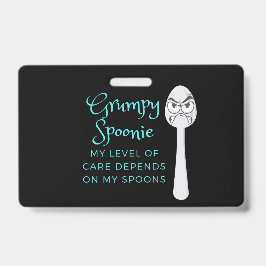 Tarjeta De Identificación Grumpy Spoonie