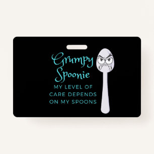 Tarjeta De Identificación Grumpy Spoonie