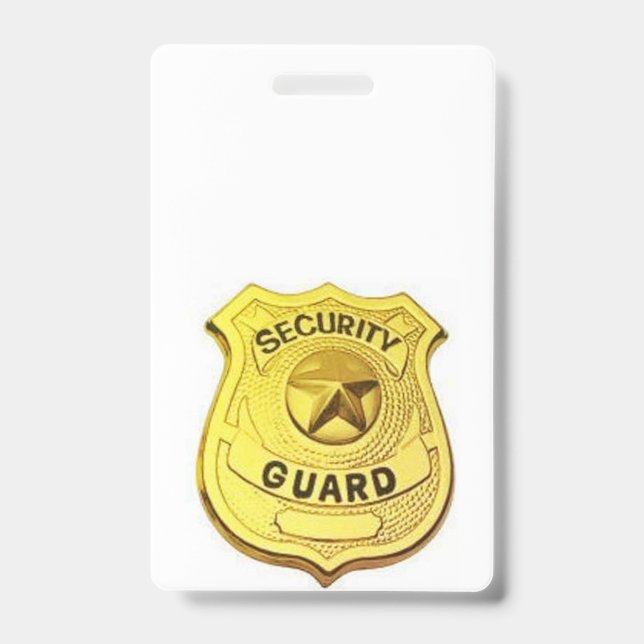 Tarjeta De Identificación Guardia de seguridad (Front)