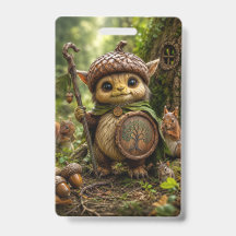 Guardián de la bellota Cute Monstruo del bosque