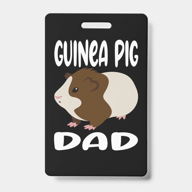 Tarjeta De Identificación Guinea Pig Dad (Parte frontal)