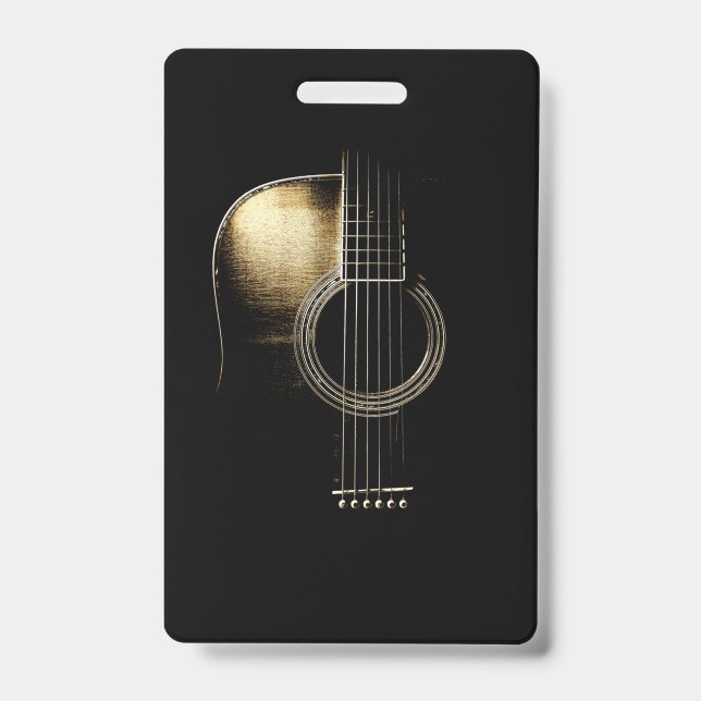 Tarjeta De Identificación Guitarra Acústica Lite (Parte frontal)