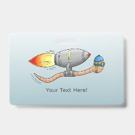 Tarjeta De Identificación Gusano de cohetes