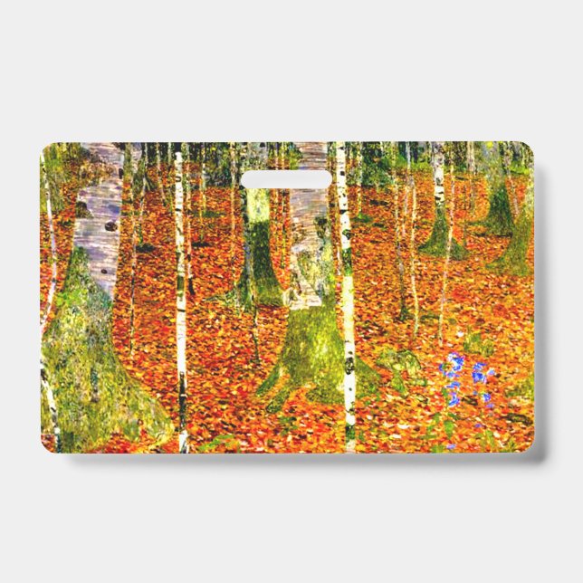 Tarjeta De Identificación Gustav Klimt Abedules (Parte frontal)