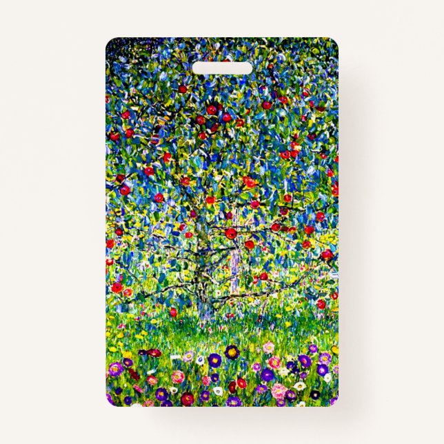 Tarjeta De Identificación Gustav Klimt Apple Tree (Anverso)