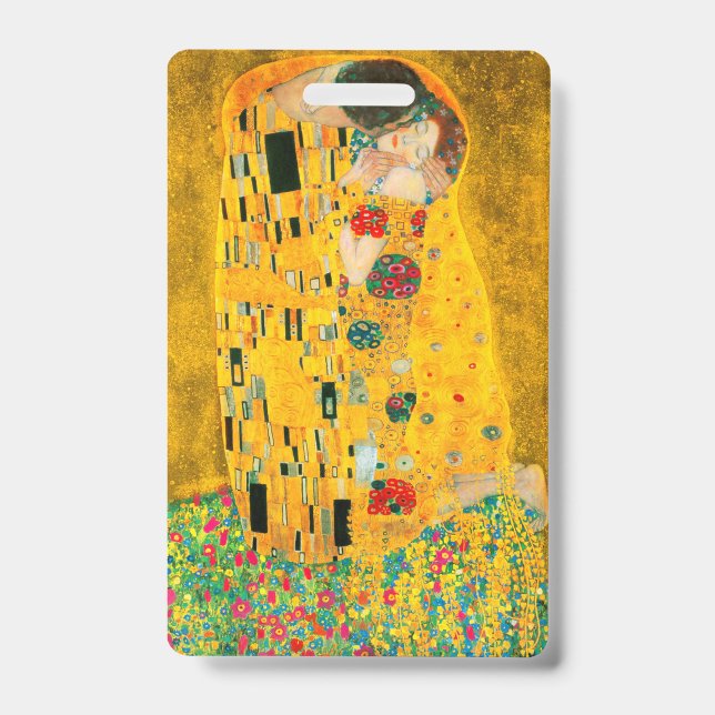 Tarjeta De Identificación Gustav Klimt El Beso (Parte frontal)