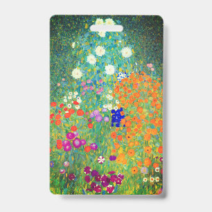 Tarjeta De Identificación Gustav Klimt Flower Garden