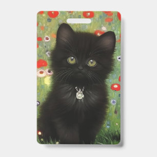 Tarjeta De Identificación Gustav Klimt Kitten